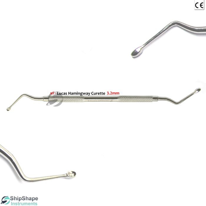 Dental Periodontal Lucas Bone Curette Hamingway Surgical Spoon Curettes Tooth Extraction Surgery Instruments-0