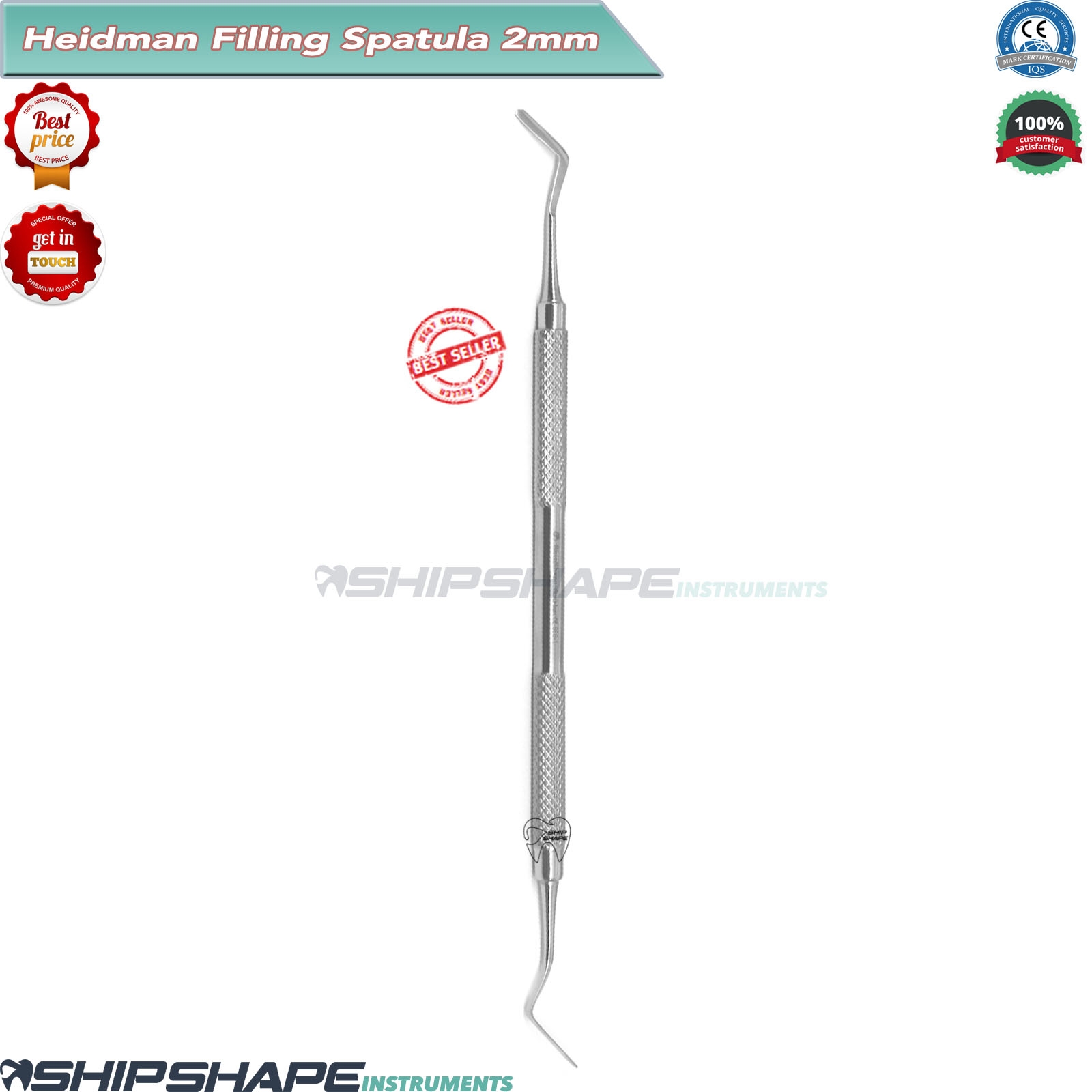 Dental Heidman Composite Filling Spatula Flat Plastic Placing Hand Instruments 2.0 mm-2072 Dental Heidman Composite Filling Spatula Flat Plastic Placing Hand Instruments 2.0 mm-2072