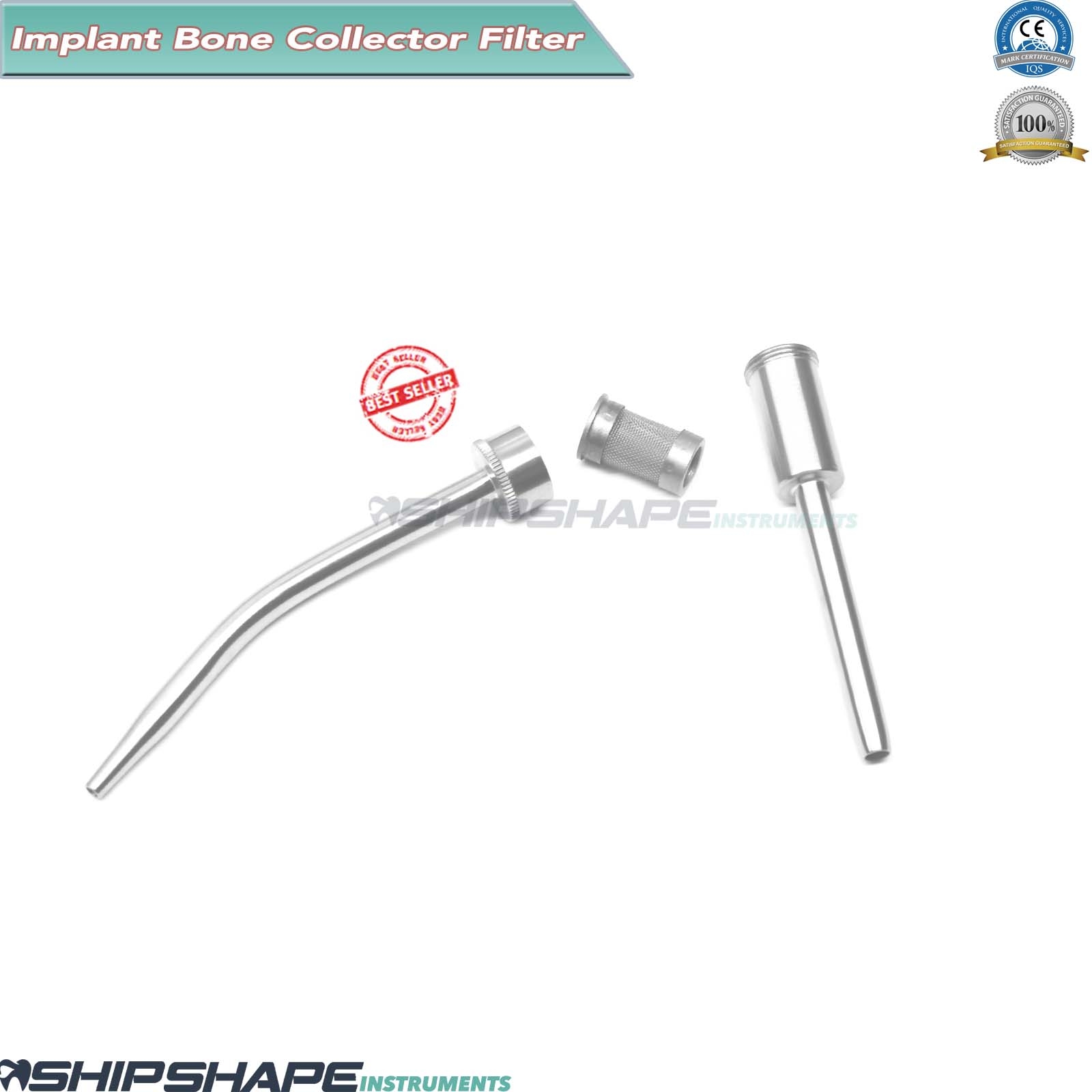 Dental Bone Collector 9mm Filter Surgical Aspirator Bone Grafting Instruments-1911 Dental Bone Collector 9mm Filter Surgical Aspirator Bone Grafting Instruments-1911