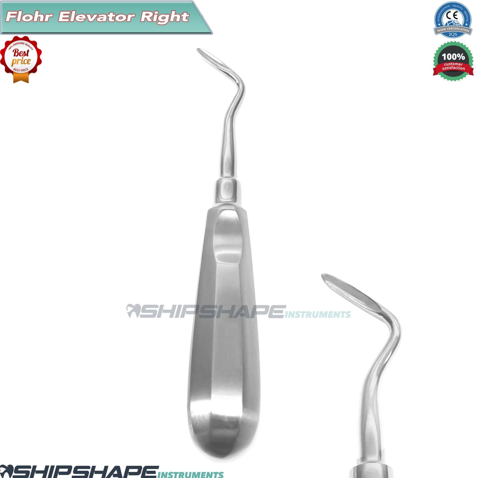 Dentistry Root Elevators Flohr Elevators Right Teeth Extraction Surgical Proximetters CE # NZ1381R-1878 Dentistry Root Elevators Flohr Elevators Right Teeth Extraction Surgical Proximetters CE # NZ1381R-1878