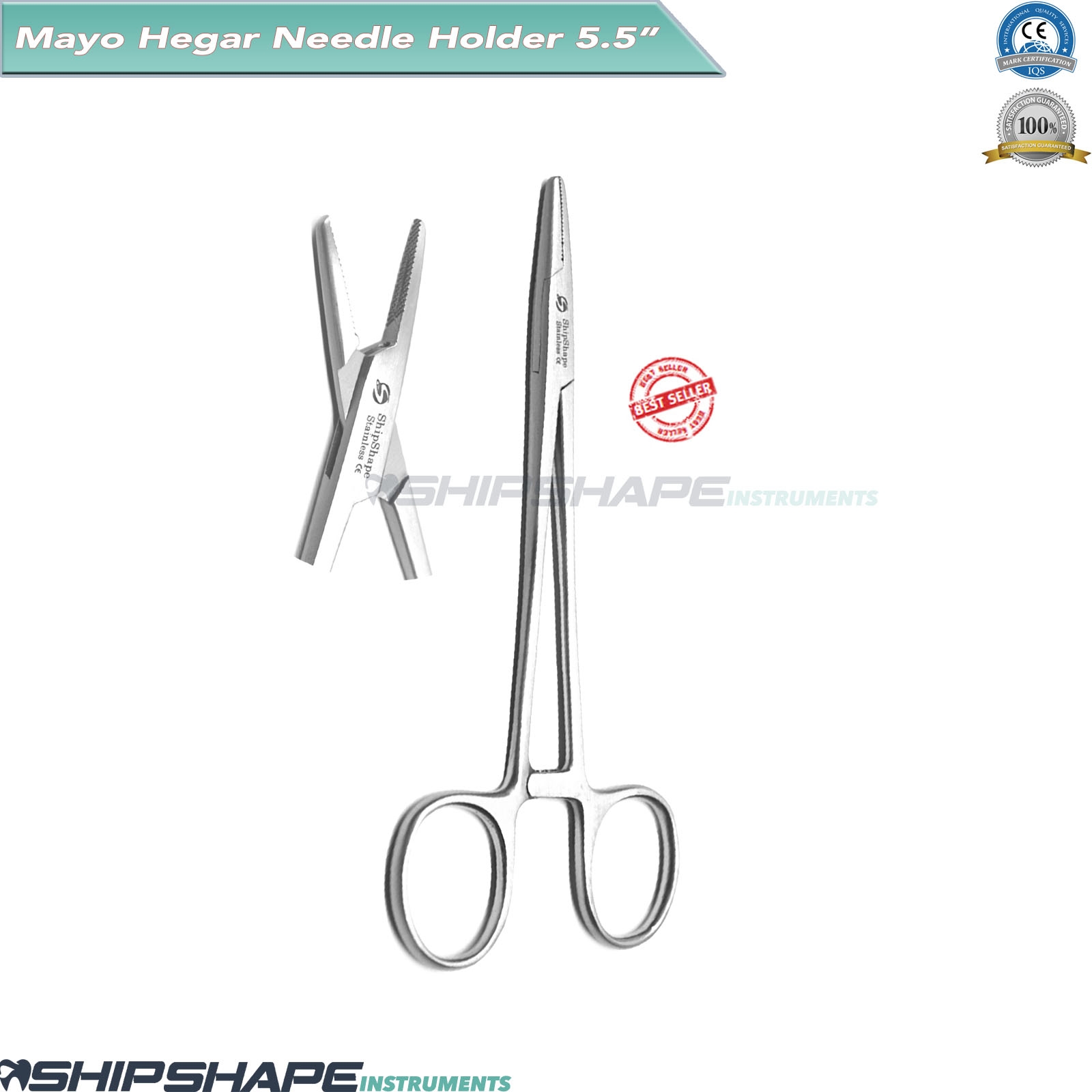 Mayo Hegar Dental Piercing Forceps Locking Surgical Needle Holder Clamps Pliers # NZ461R-0 Mayo Hegar Dental Piercing Forceps Locking Surgical Needle Holder Clamps Pliers # NZ461R-0
