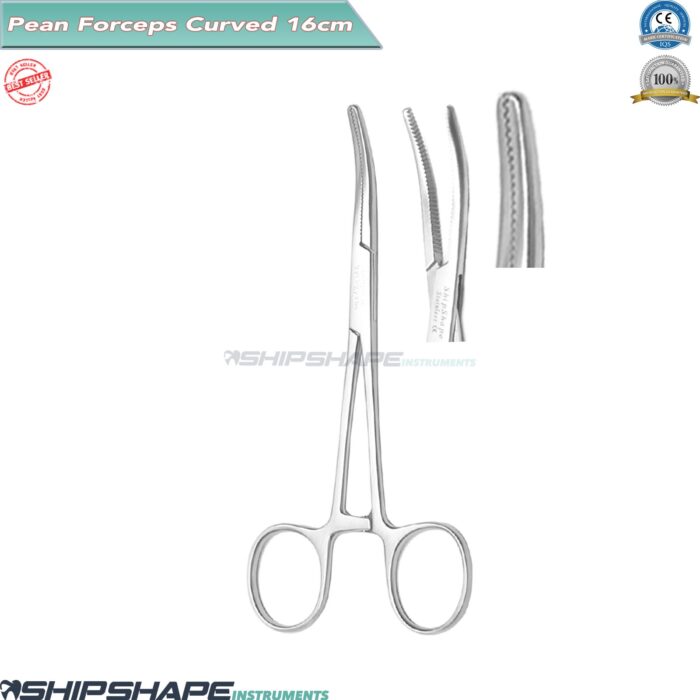 Pean Forceps Curved | Surgical Rochester Hemostatic Forceps Stainless Steel | Shipshape Instruments-0