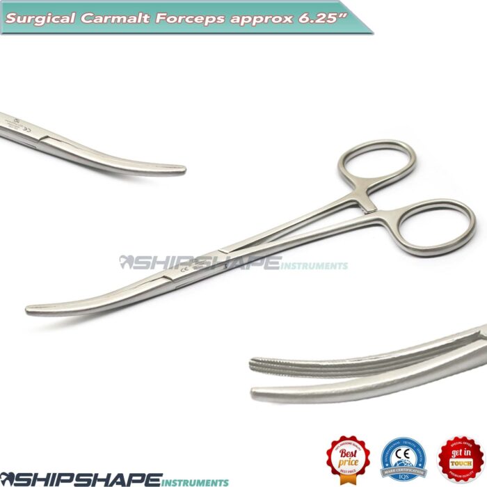 Carmalt Tongue forceps 6.25" Surgical Dental Oral Instruments Hemostatic Clamp | Shipshape Instruments-0