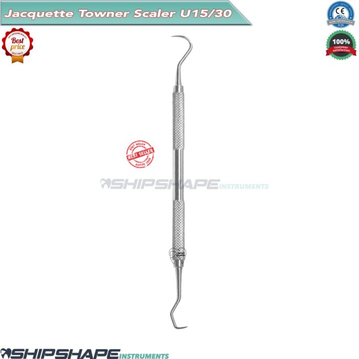 Sickle Scaler U15/30, Dental Hand Instruments, Dentistry Towner Jaquette Scaler Lab Dental Instruments-0