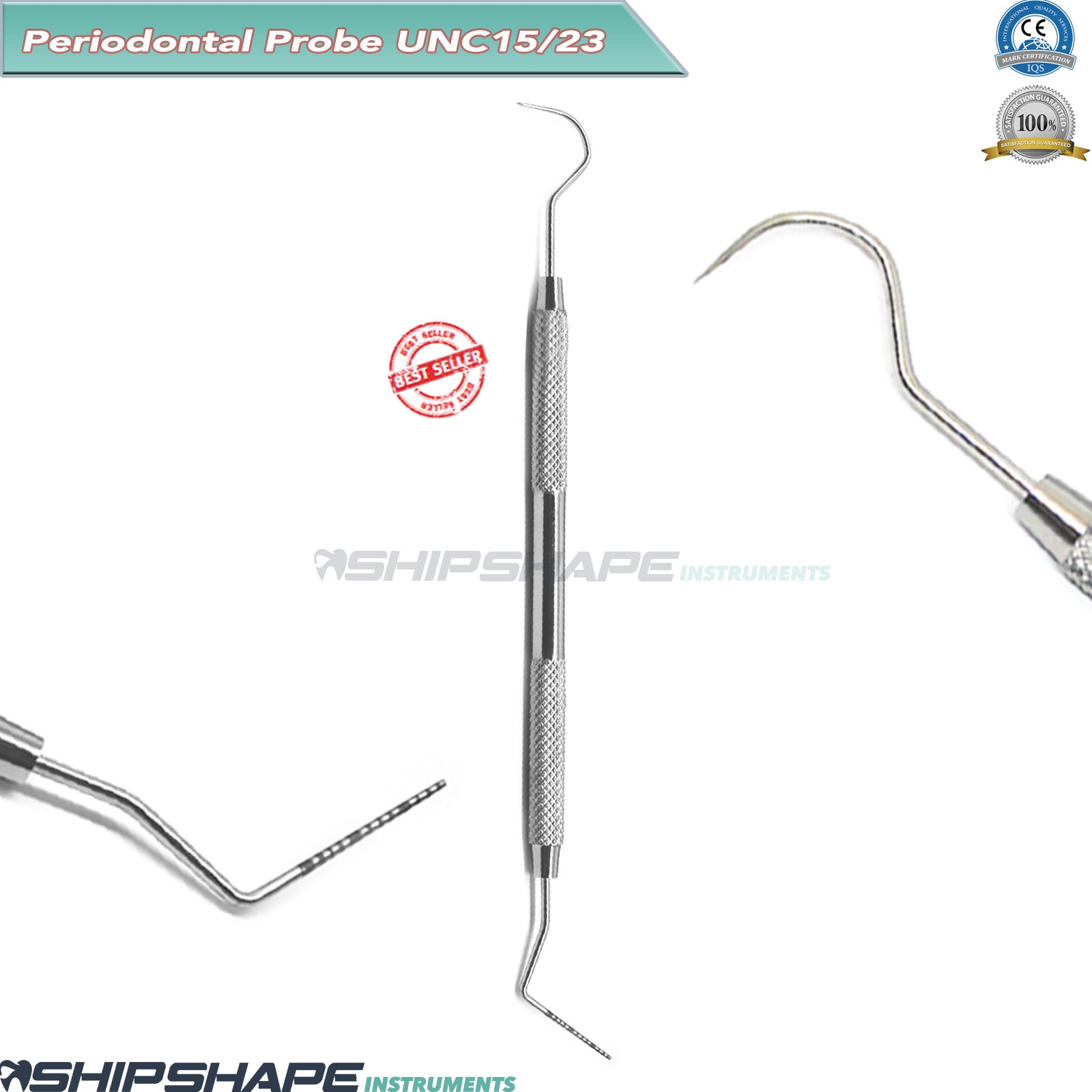 Dental Periodontal Probe UNC15/23 Explorer Dentistry Aperiodontal Pocket Depths-0 Dental Periodontal Probe UNC15/23 Explorer Dentistry Aperiodontal Pocket Depths-0