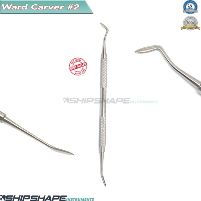 Hollenback Carver #2 Dental Restorative Oral Instrument Double ended Steel Instrumets-0