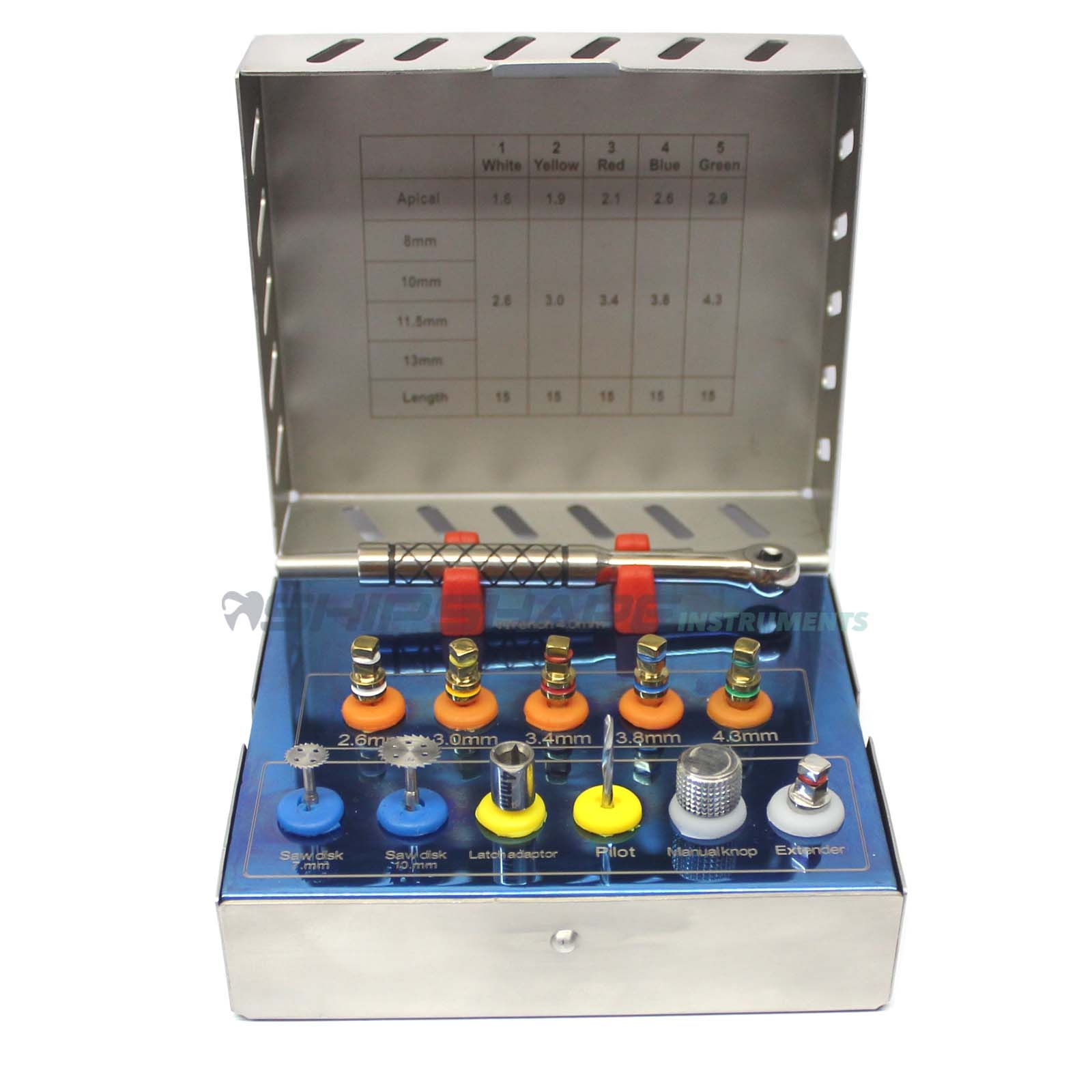 Bone Expander Kits Saw Disk Trephine Drills Dental Implants Surgical Instruments-0 Bone Expander Kits Saw Disk Trephine Drills Dental Implants Surgical Instruments-0