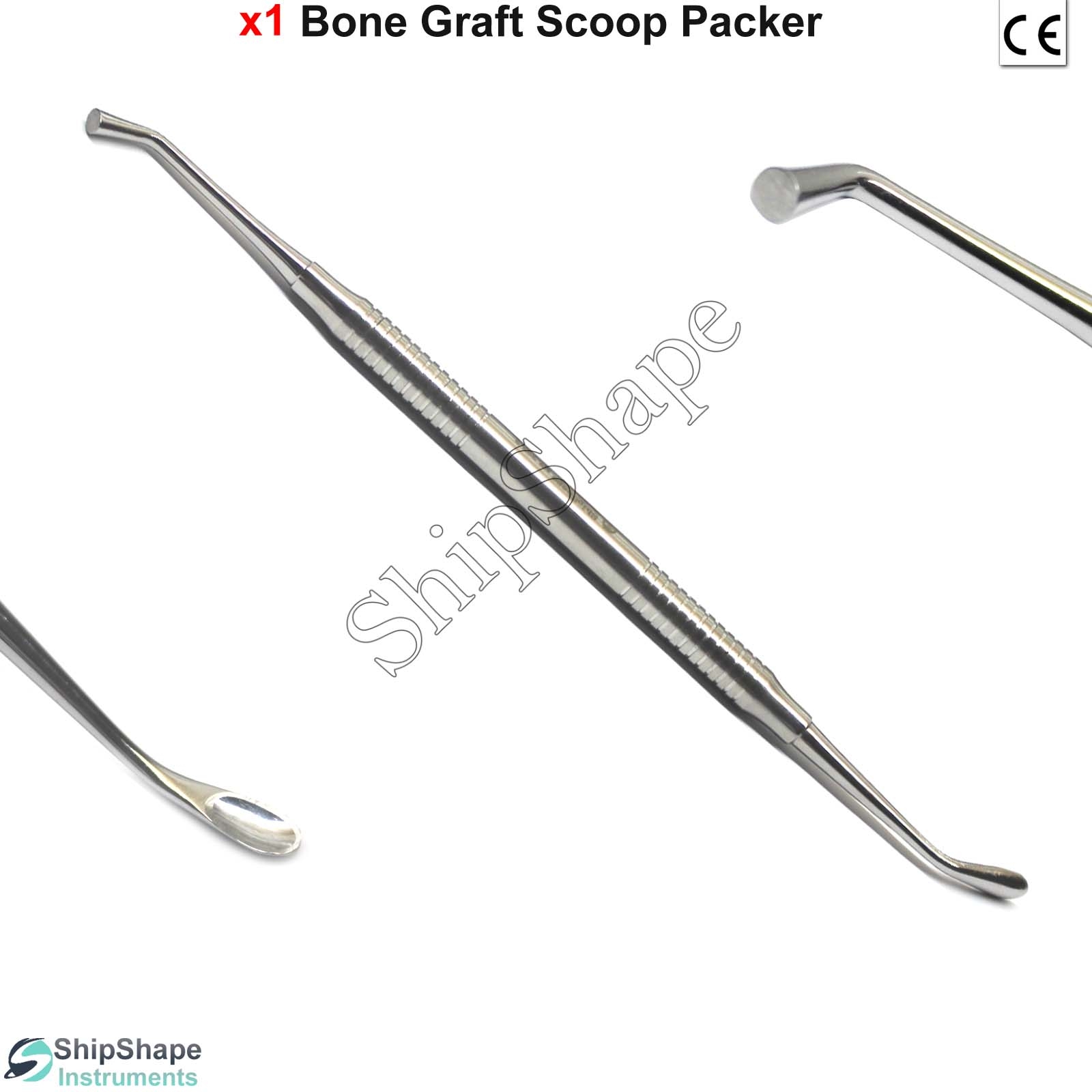 Bone Graft Spoon Plugger Packer Bone Grafting Implant Scoop Dental Hollow Handle Instruments-0 Bone Graft Spoon Plugger Packer Bone Grafting Implant Scoop Dental Hollow Handle Instruments-0