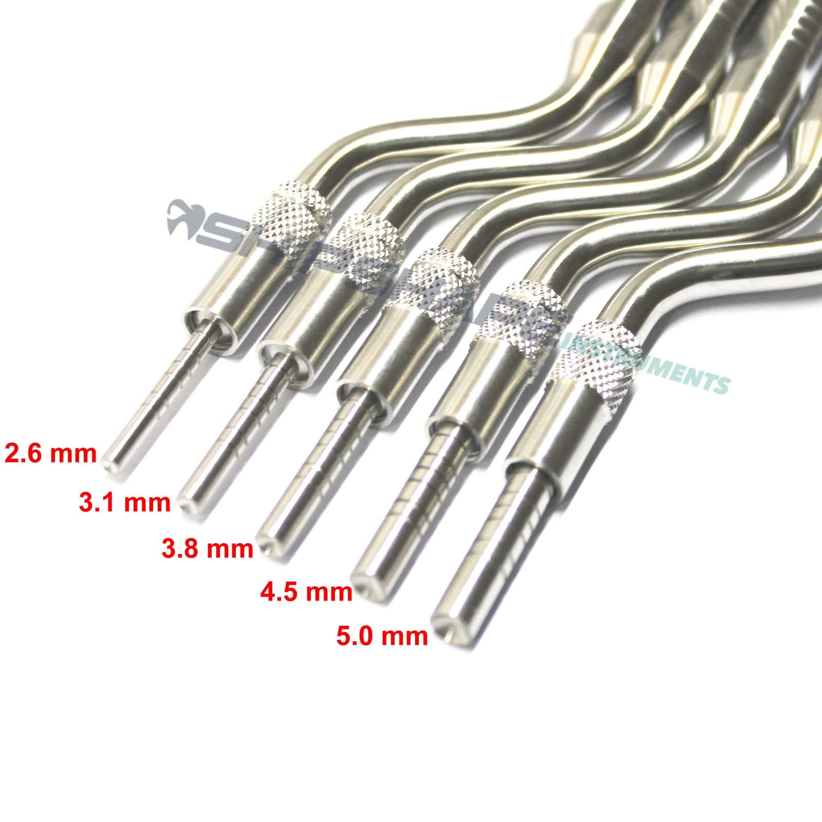 Sinus Lift Osteotomes Kit Off Set Concave Tip Implant Bone Prepration Instruments-1556 Sinus Lift Osteotomes Kit Off Set Concave Tip Implant Bone Prepration Instruments-1556