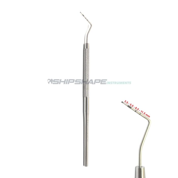 Periodontal WHO Probe Color Coaded Teeth Depth Measurment Dental Probe-0