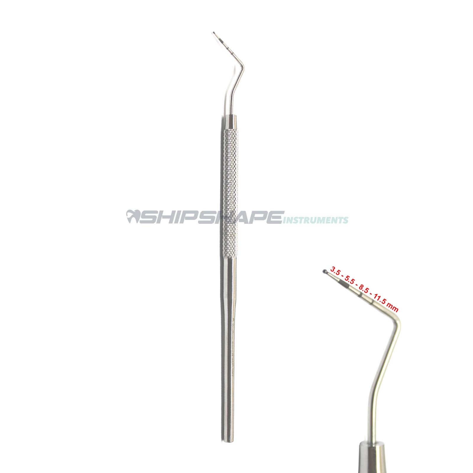 Periodontal WHO Probe Color Coaded Teeth Depth Measurment Dental Probe-0 Periodontal WHO Probe Color Coaded Teeth Depth Measurment Dental Probe-0