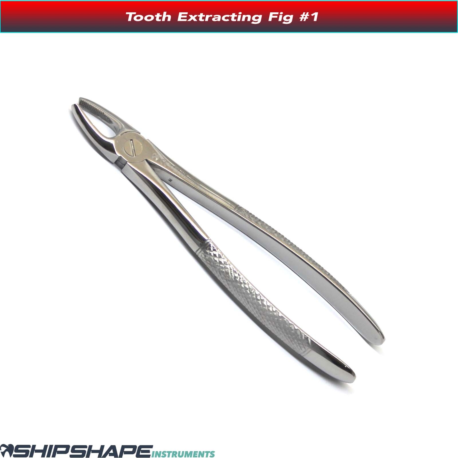 Tooth Extracting Forceps #1 For Upper Incisors Stainless Steel Dental Hand Instruments Extraction Forcep Fig No. 1-0 Tooth Extracting Forceps #1 For Upper Incisors Stainless Steel Dental Hand Instruments Extraction Forcep Fig No. 1-0