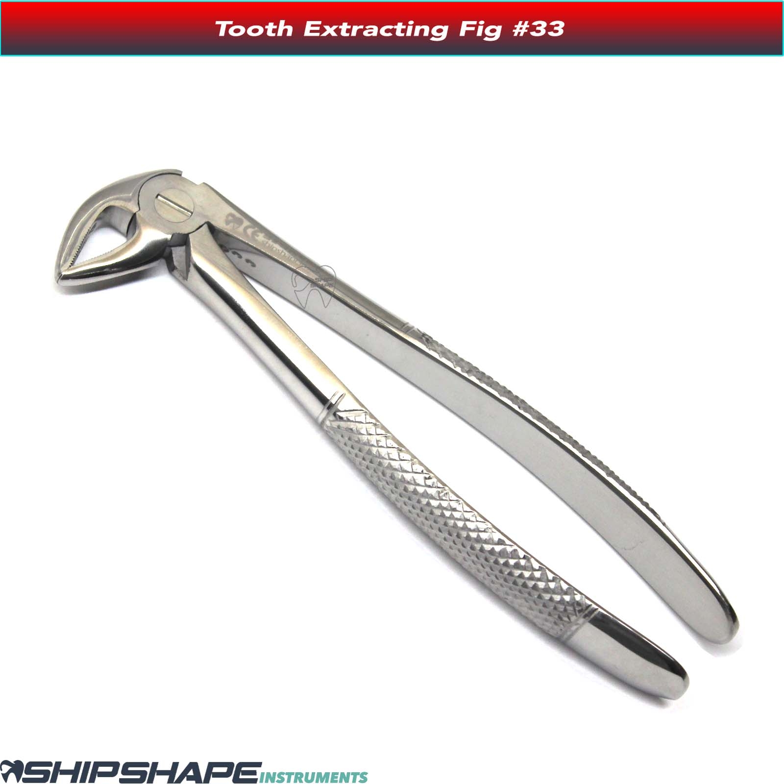 Tooth Extracting Forceps #33 High Quality Stainless Steel Dental Instruments Extraction Forcep Fig No. 33-0 Tooth Extracting Forceps #33 High Quality Stainless Steel Dental Instruments Extraction Forcep Fig No. 33-0