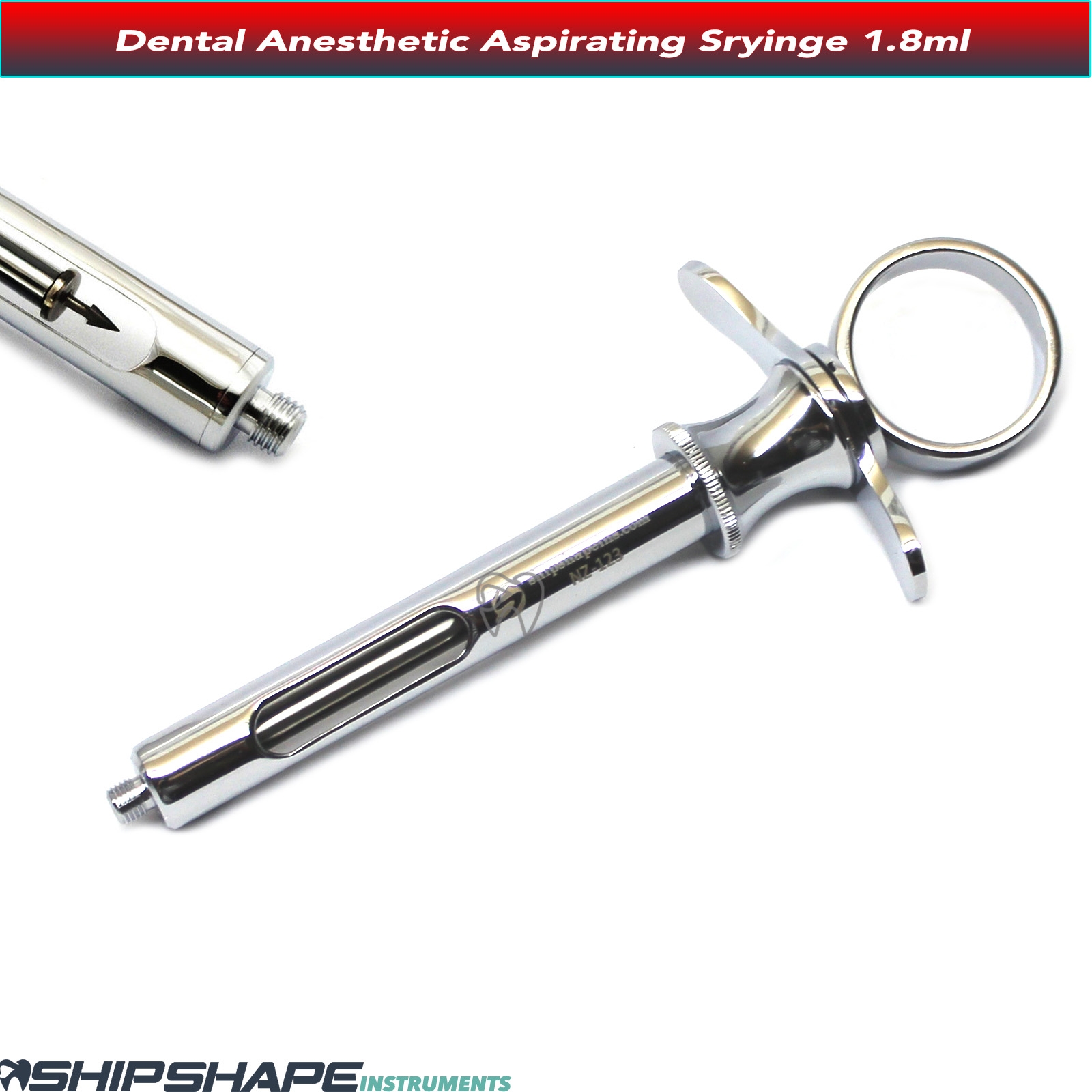 Self-Aspirating Dental Cartridge Syringe Infiltration 1.8ml Dentists Anesthetics Syringes-981 Self-Aspirating Dental Cartridge Syringe Infiltration 1.8ml Dentists Anesthetics Syringes-981