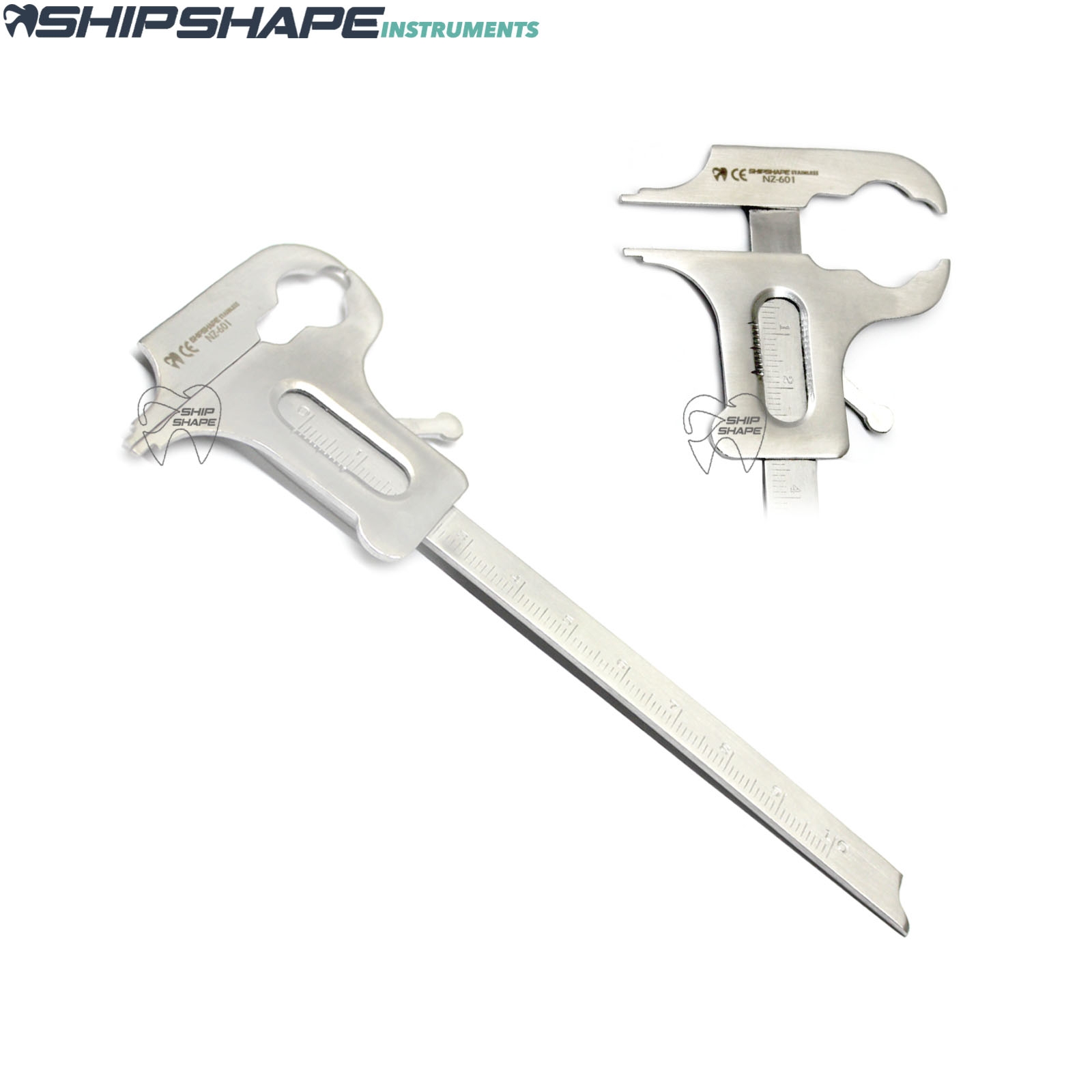 Boley Gauge Orthodontic Vernier Caliper Dental Tooth Thickness Measuring Gauges Shipshape Instruments-0 Boley Gauge Orthodontic Vernier Caliper Dental Tooth Thickness Measuring Gauges Shipshape Instruments-0