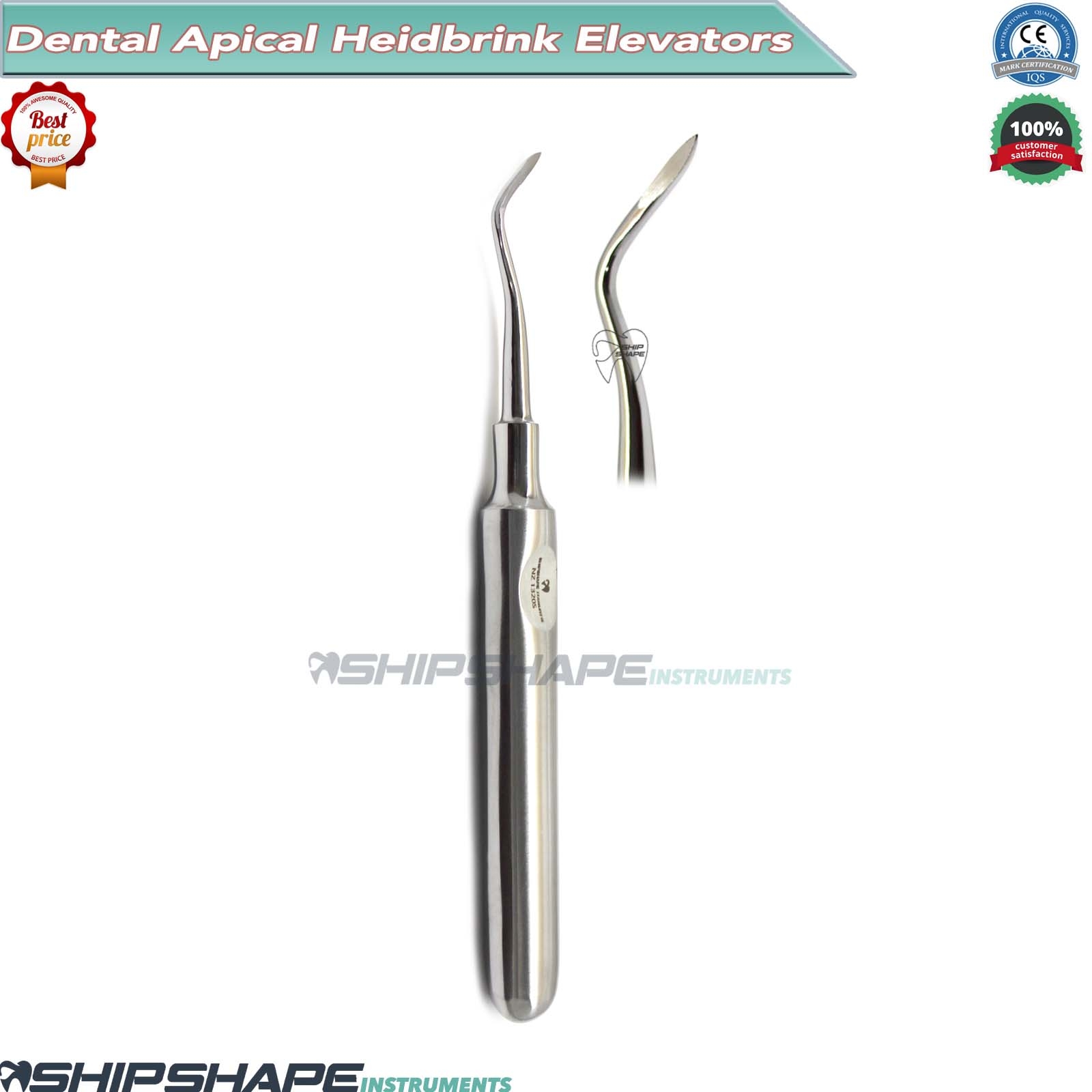 Dental Oral Surgery Heidbrink Root Tip Elevators Right, Left, Straight Proximetter Set of (3 Pieces)-1868 Dental Oral Surgery Heidbrink Root Tip Elevators Right, Left, Straight Proximetter Set of (3 Pieces)-1868