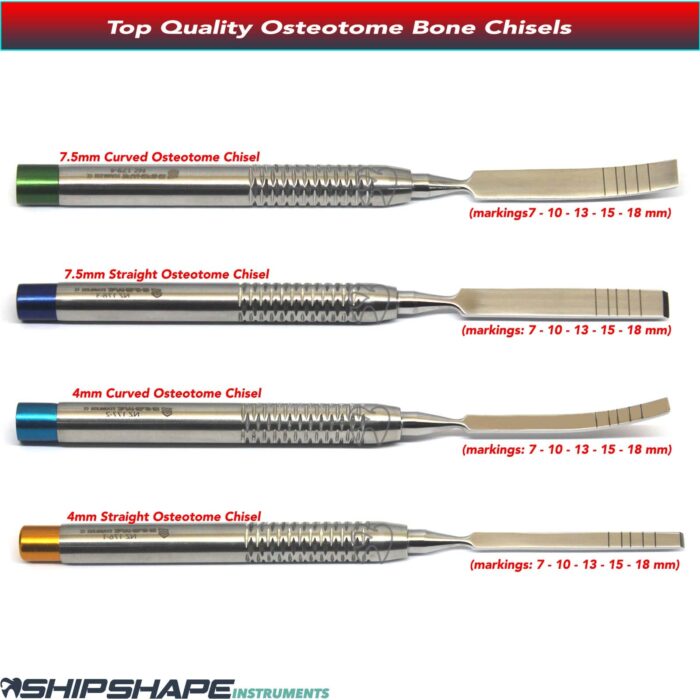 SInus Lift Implant Osteotome Chisel Bone Expansion Splitting Dental Instruments (4 Pcs Set)-0