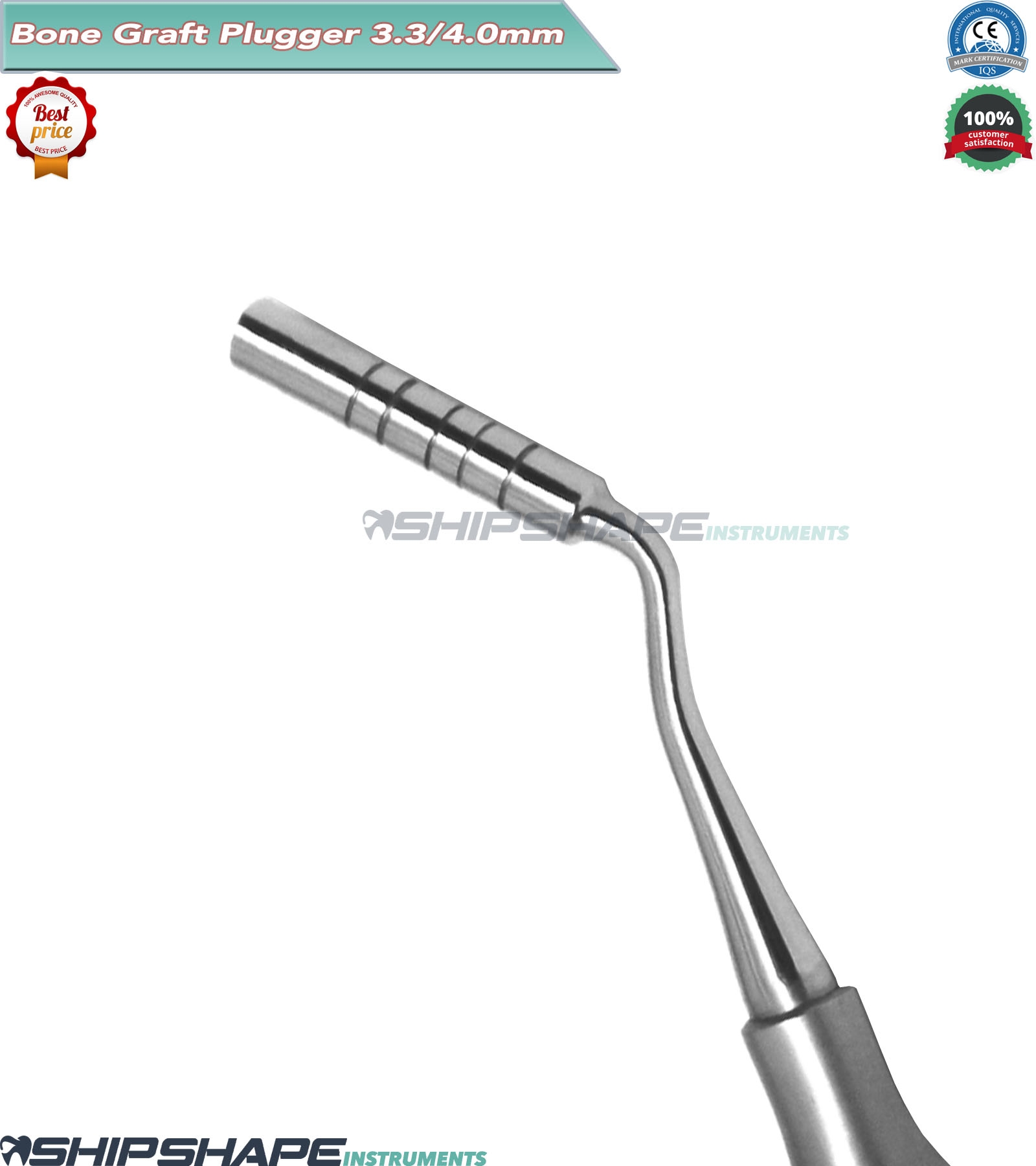 Bone Graft Plugger 3.3mm 4.0mm Grafting Plugger Surgical Implant Instruments Hight Quality Dental Instruments-1747 Bone Graft Plugger 3.3mm 4.0mm Grafting Plugger Surgical Implant Instruments Hight Quality Dental Instruments-1747