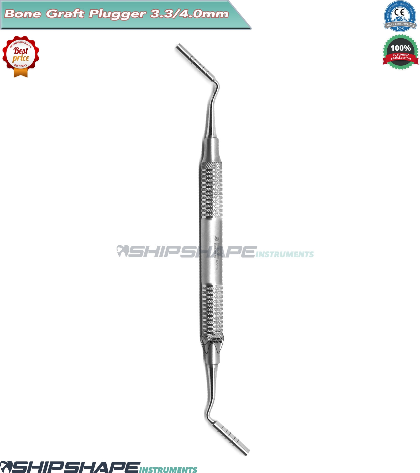 Bone Graft Plugger 3.3mm 4.0mm Grafting Plugger Surgical Implant Instruments Hight Quality Dental Instruments-0 Bone Graft Plugger 3.3mm 4.0mm Grafting Plugger Surgical Implant Instruments Hight Quality Dental Instruments-0