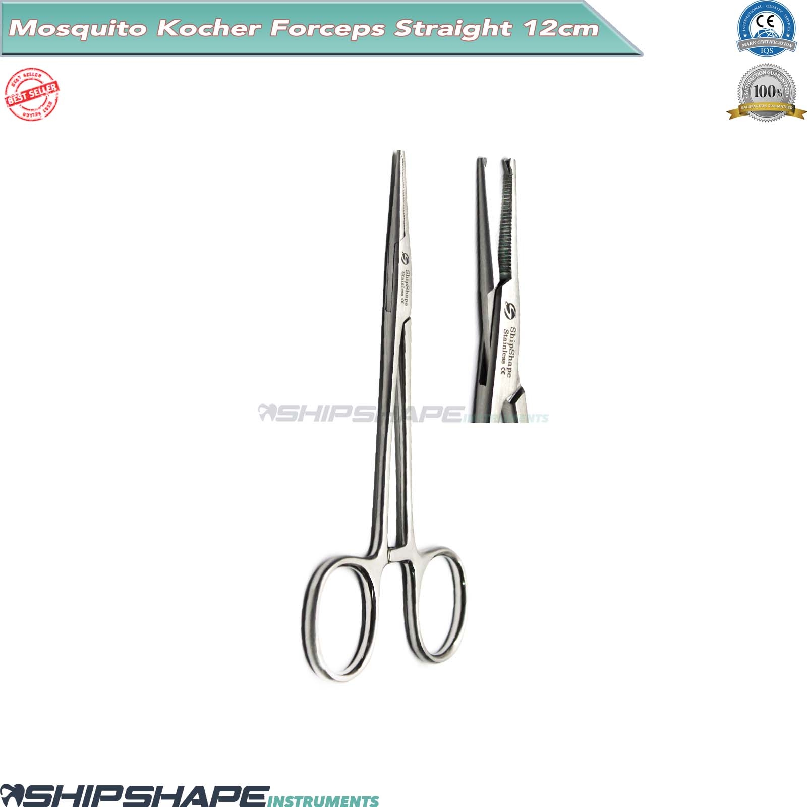 Artery Mosquito Kocher Forceps Straight - Mosquito Kocher 0044392-439 | Shipshape Instruments-0 Artery Mosquito Kocher Forceps Straight - Mosquito Kocher 0044392-439 | Shipshape Instruments-0