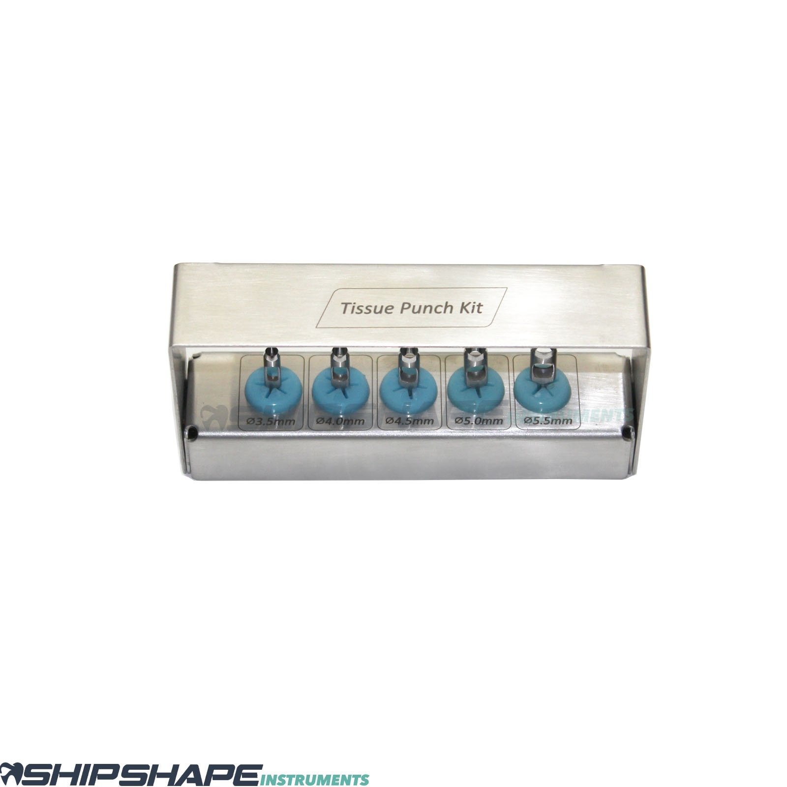 5 Pcs Dental Implant Tissue Punch Kit set Surgical Surgery With Bur Holder Box-1532 5 Pcs Dental Implant Tissue Punch Kit set Surgical Surgery With Bur Holder Box-1532
