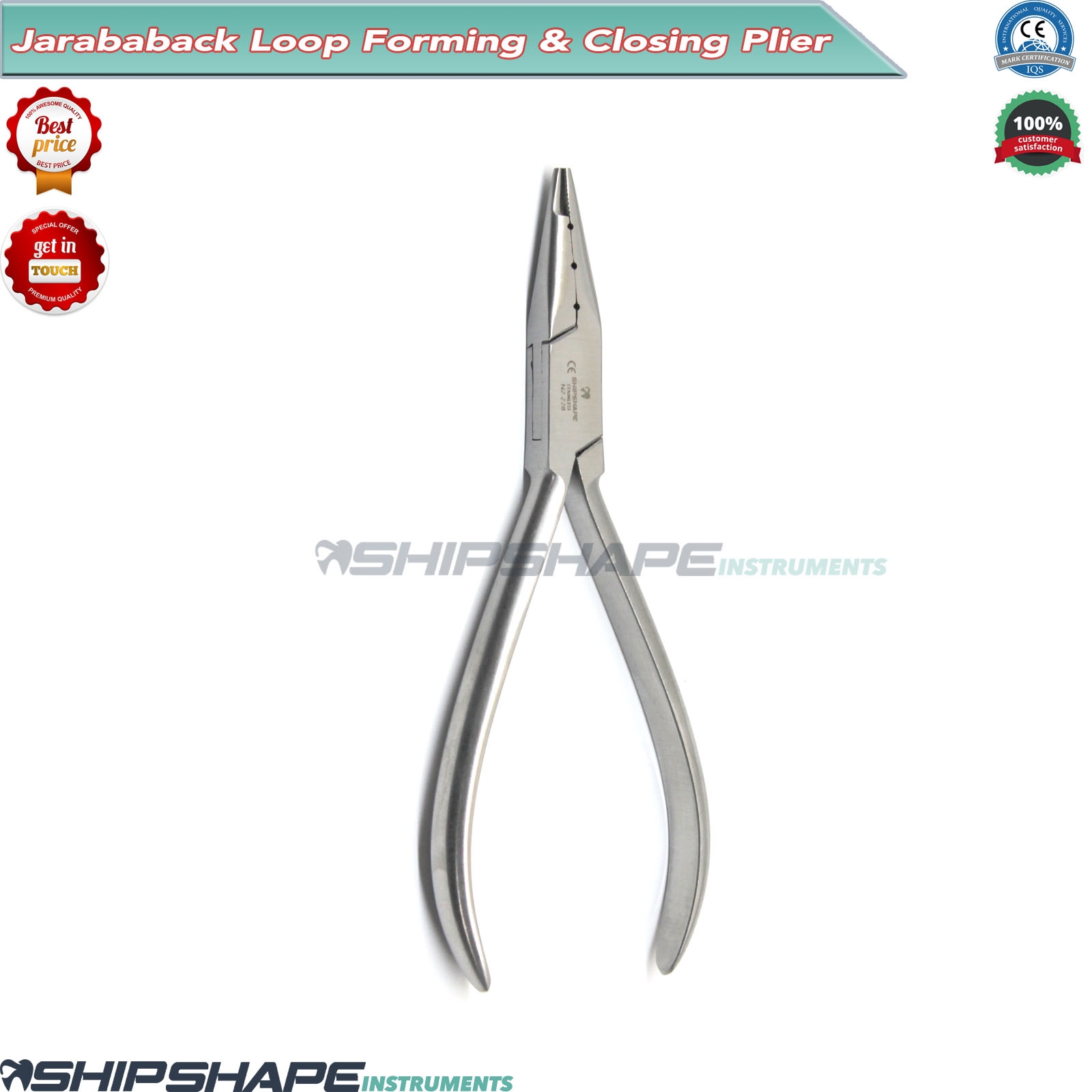Jaraback Plier Orthodontic Precision Grooves Loop Bending Closing Light Wire Pliers-1609 Jaraback Plier Orthodontic Precision Grooves Loop Bending Closing Light Wire Pliers-1609