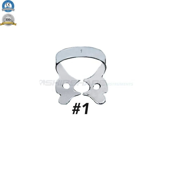 Ivory Clamps #1 Winged Metal Rubber Dam Clamp, Single clamp TM Shipshape Instruments-0