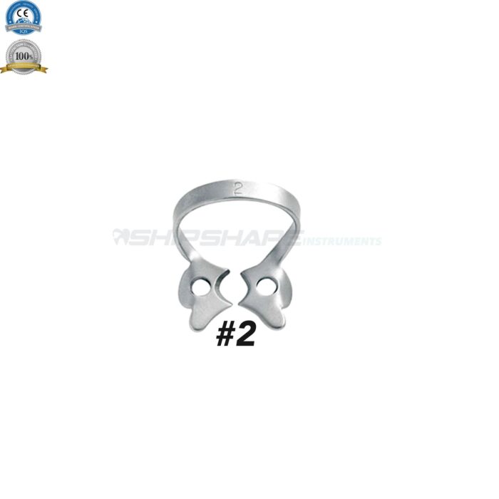 Dental Rubber Dam Clamp #2 Premolars - Surgical Shipshape 02-2802-0