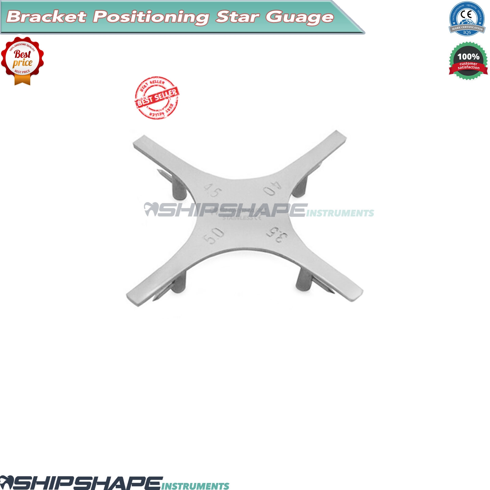 Dental Star Guage Bracket Positioning Dental Orthodontic Bracket Boone Star Guage -0 Dental Star Guage Bracket Positioning Dental Orthodontic Bracket Boone Star Guage -0