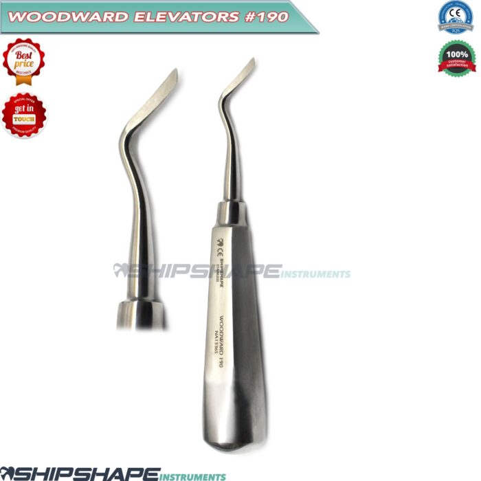 Dental Root Elevator Woodward #190 Loosen Tooth Ease Extraction Elevators | Shipshape Instruments-0