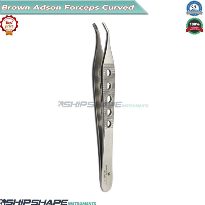 Dental Adson Brown Forcep / Adson Braun Tweezer Thumb Tissue Grasping Forceps-0