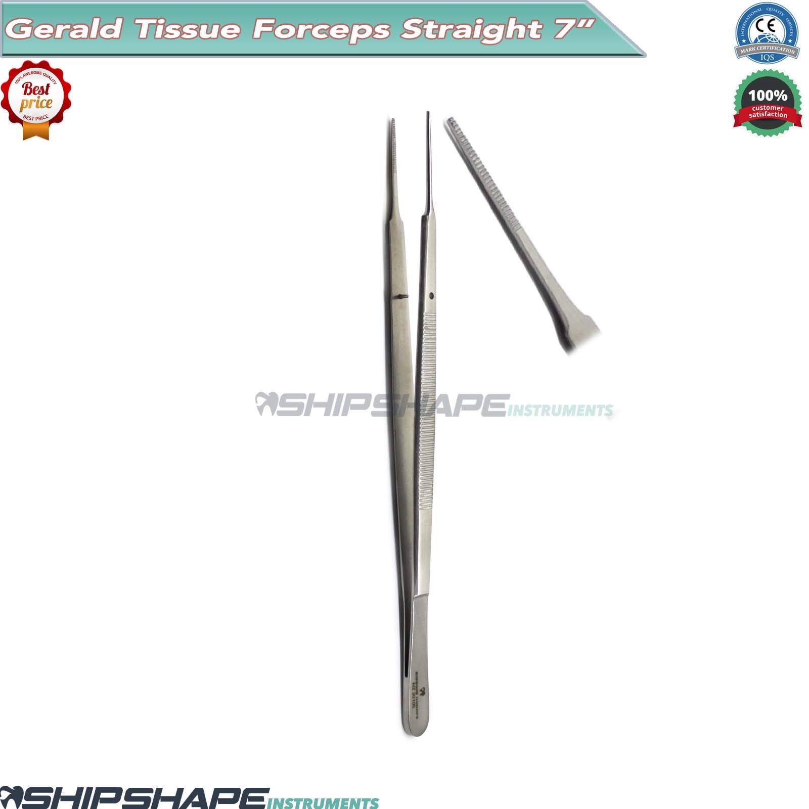 Gerald Tweezer Tissue Forceps Surgical & Veterinary 1x2 Teeth-0 Gerald Tweezer Tissue Forceps Surgical & Veterinary 1x2 Teeth-0