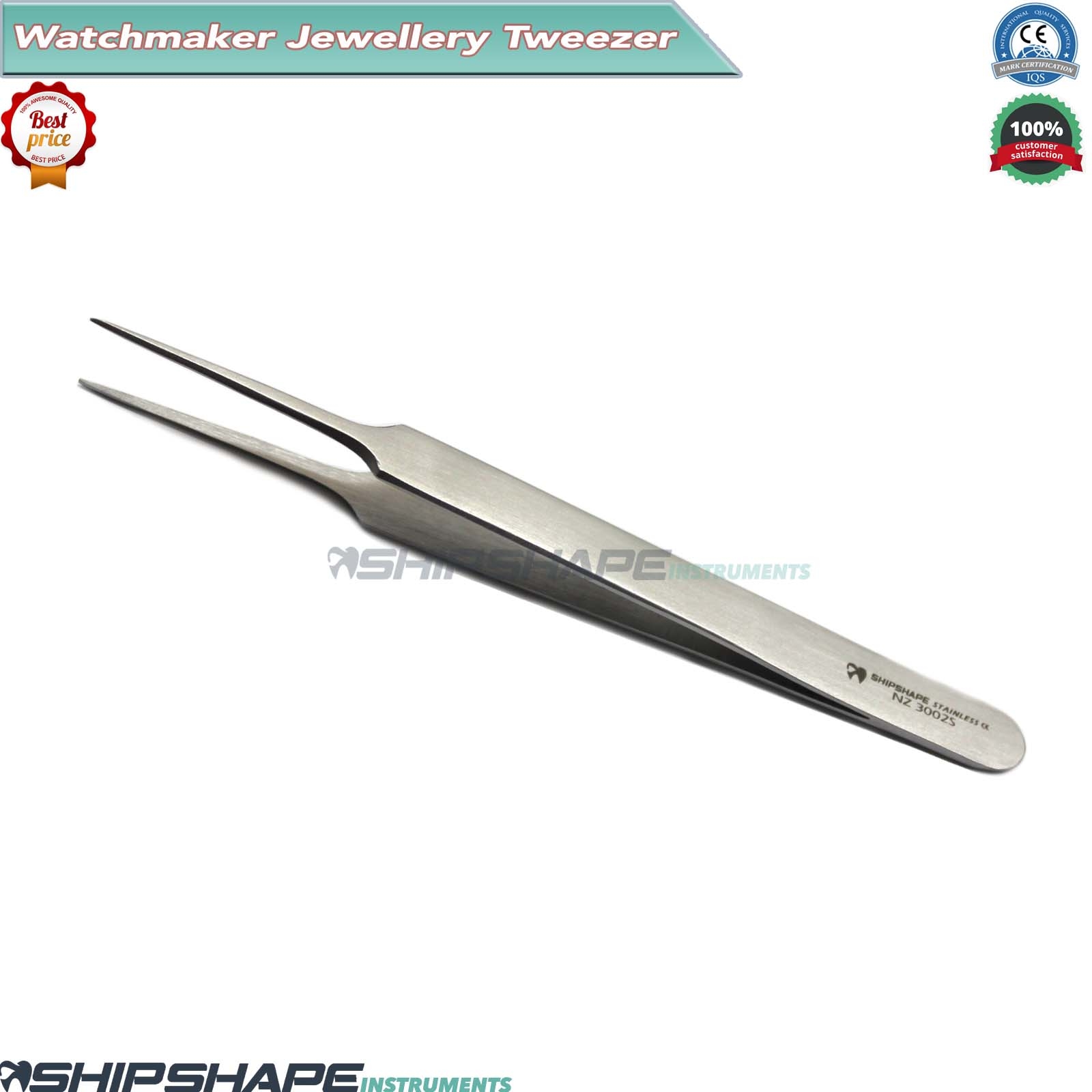 Multi Purpose Tweezers for Dental, Orthodontics, Watch maker Tweezer #4 Stainless Steel-0 Multi Purpose Tweezers for Dental, Orthodontics, Watch maker Tweezer #4 Stainless Steel-0