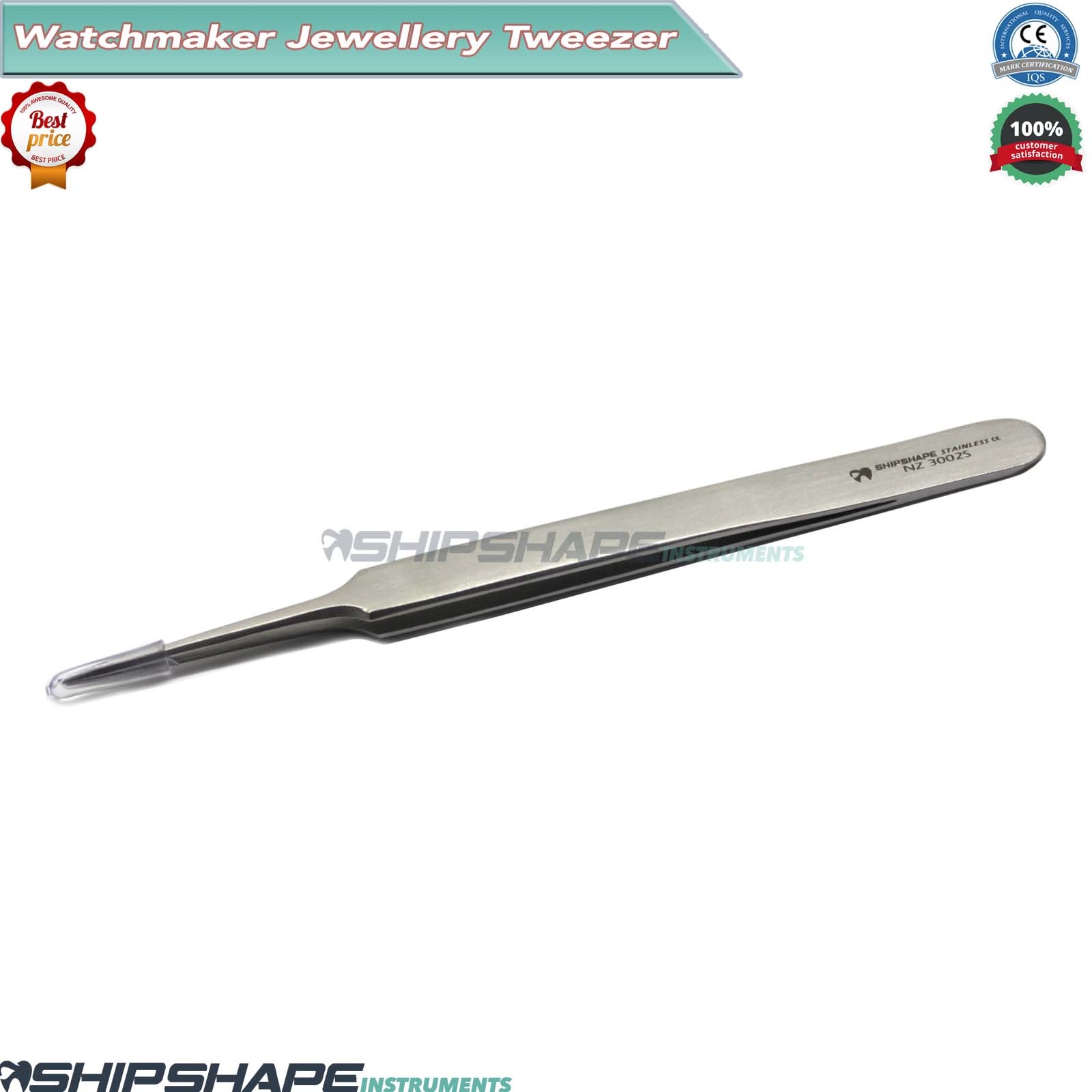Multi Purpose Tweezers for Dental, Orthodontics, Watch maker Tweezer #4 Stainless Steel-1807 Multi Purpose Tweezers for Dental, Orthodontics, Watch maker Tweezer #4 Stainless Steel-1807