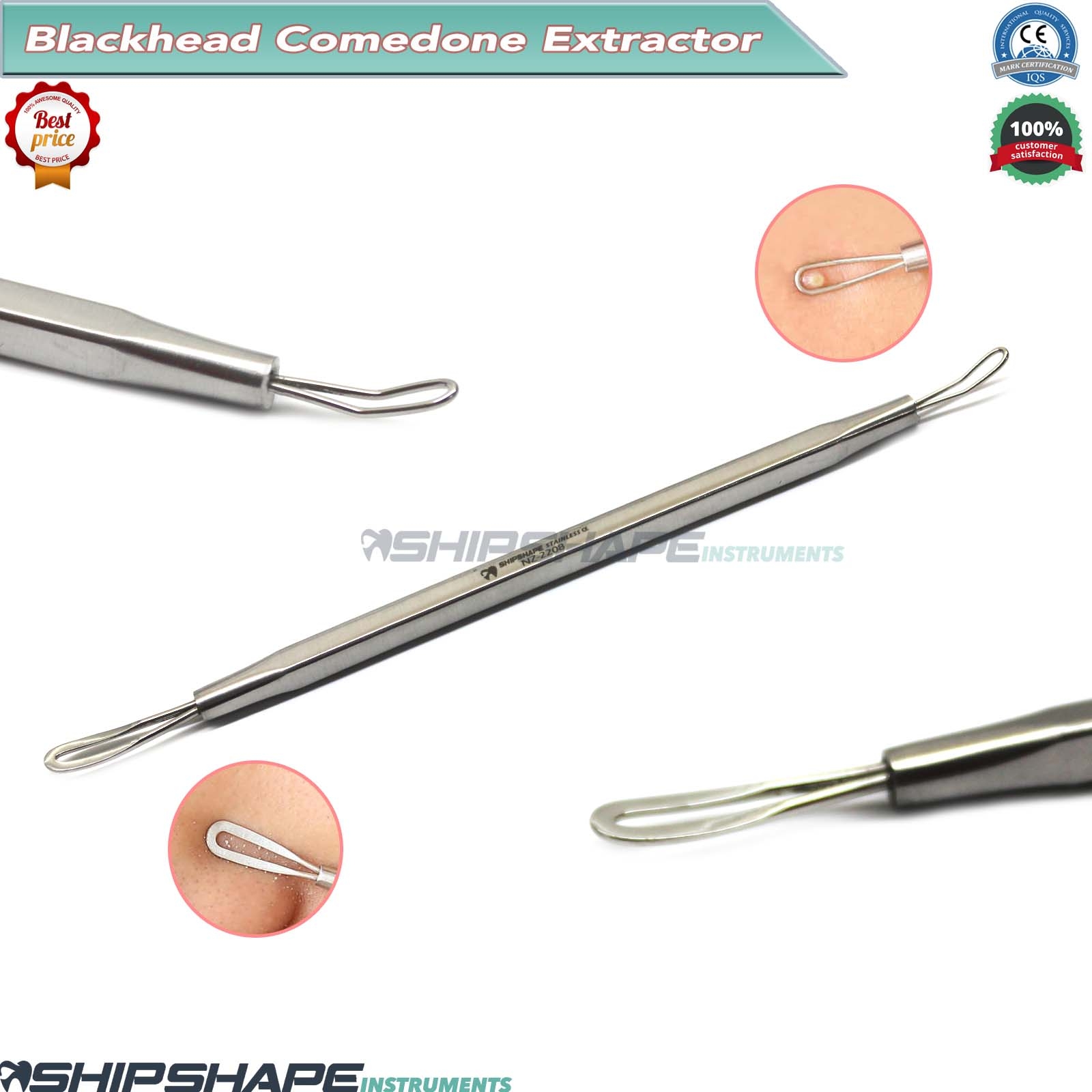 Blackhead Extractor Pimple Blemish Comedone Acne Remover Tool-0 Blackhead Extractor Pimple Blemish Comedone Acne Remover Tool-0