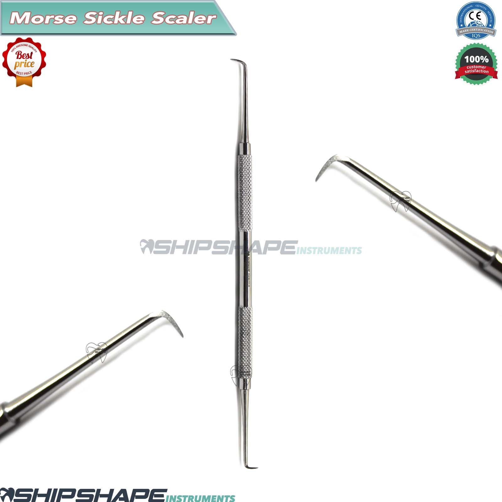 Dental Morse Scaler Periodontics Curette Sickle Scaler Anterior Teeth Scaling Instrument | Sgipshape-0 Dental Morse Scaler Periodontics Curette Sickle Scaler Anterior Teeth Scaling Instrument | Sgipshape-0